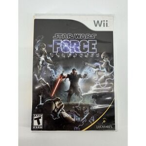Star Wars The Force Unleashed Nintendo Wii LucasArts With Manual CIB